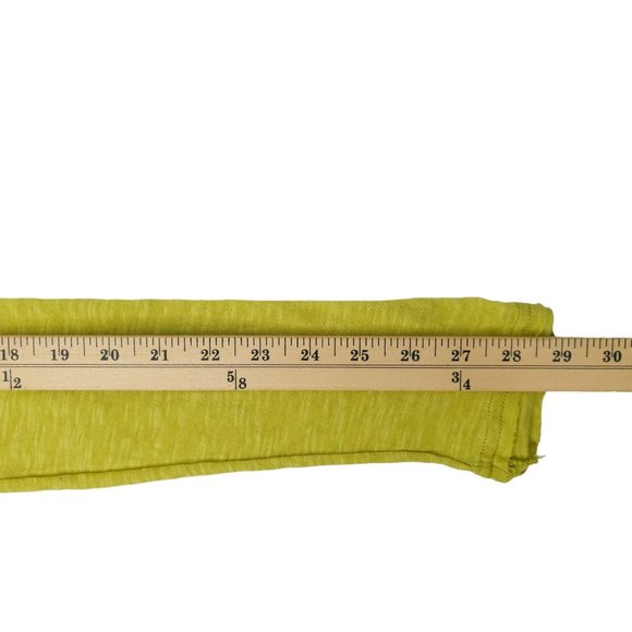 Free People We The Free T Shirt Womens M Yellow V Neck Distressed Long Sleeve - Picture 6 of 16